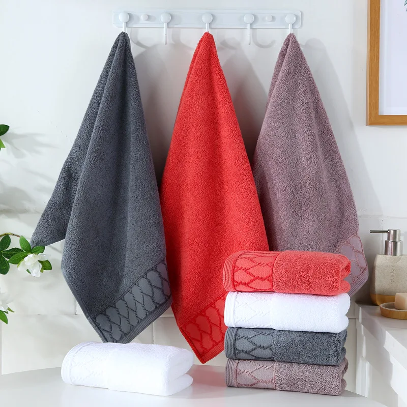 Manufacturers Selling Pure Cotton Thickening Small Towel Infant Baby Wipes Pure Color Hand Towel Children Wash Face Towel