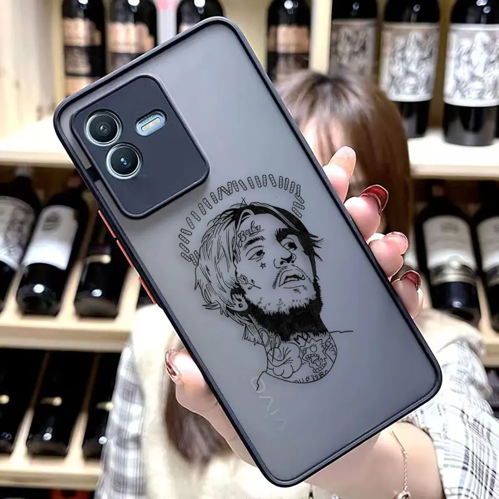 Cry Baby Rapper Lil Peep Hell Boy Matte Phone Case for VIVO X70 X60 X50 IQOO NEO 5 V29 V20 V21 V23 V25 PRO PLUS Case Funda Shell