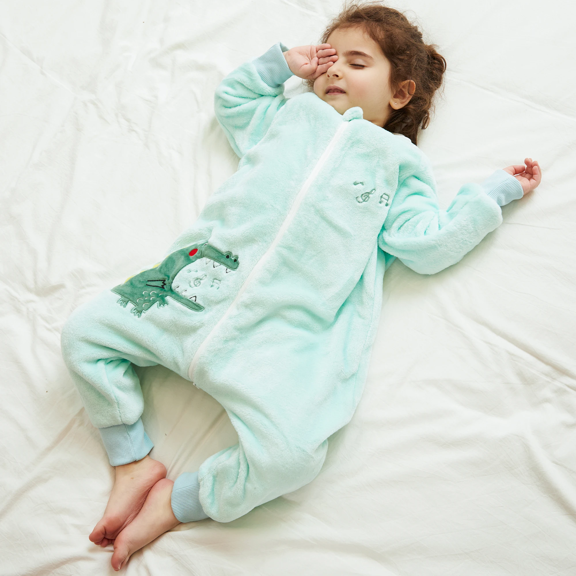 Cartoon Flannel Children Baby Sleeping Bag Sack Warm Winter Clothes Toddler Sleepsack Pajamas For Girls Boys Kids Sleepwear 1-6T