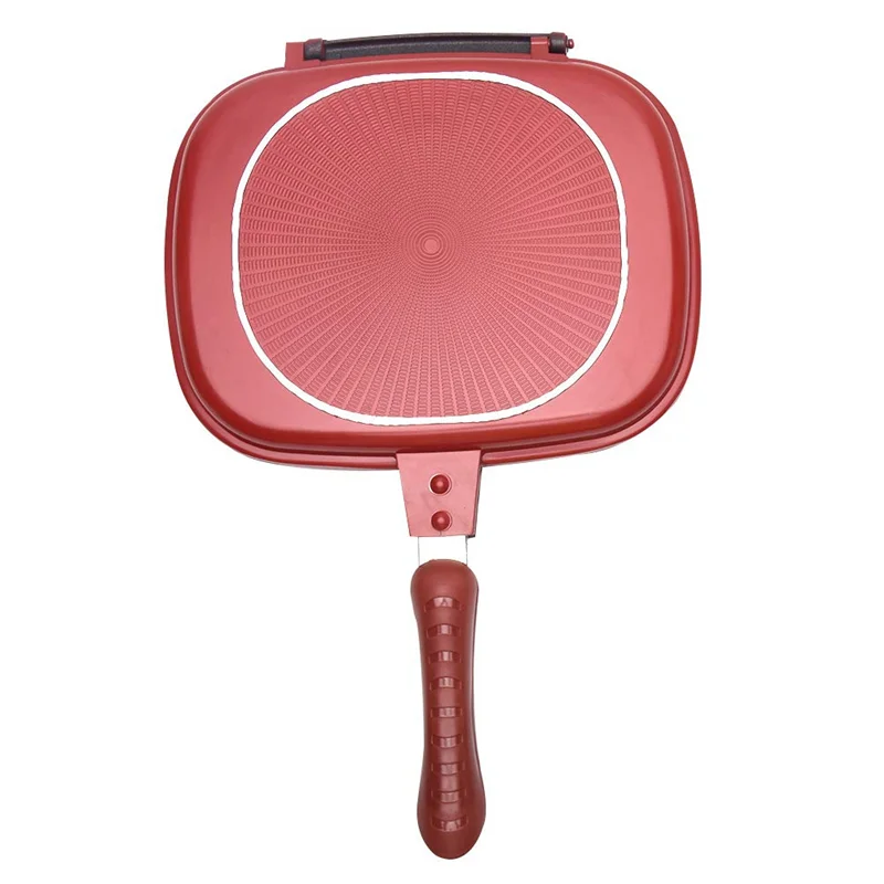 

ALIM-Square Double Sided Frying Pan, Kitchen Non-Stick Baking Pancake Pan Omelette Trays,Indoor/Outdoor Camping Sandwich Durable