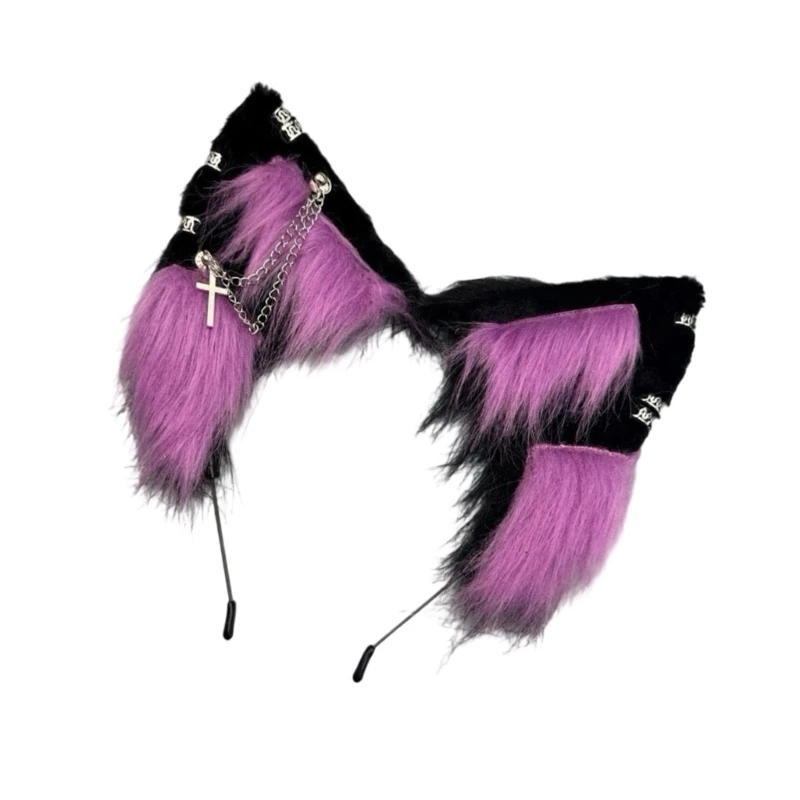 E15F Thời trang Động vật Động vật Động vật Halloween Tiệc Halloween Phụ kiện dành cho trẻ Người lớn Dành tóc mềm mặc thoải