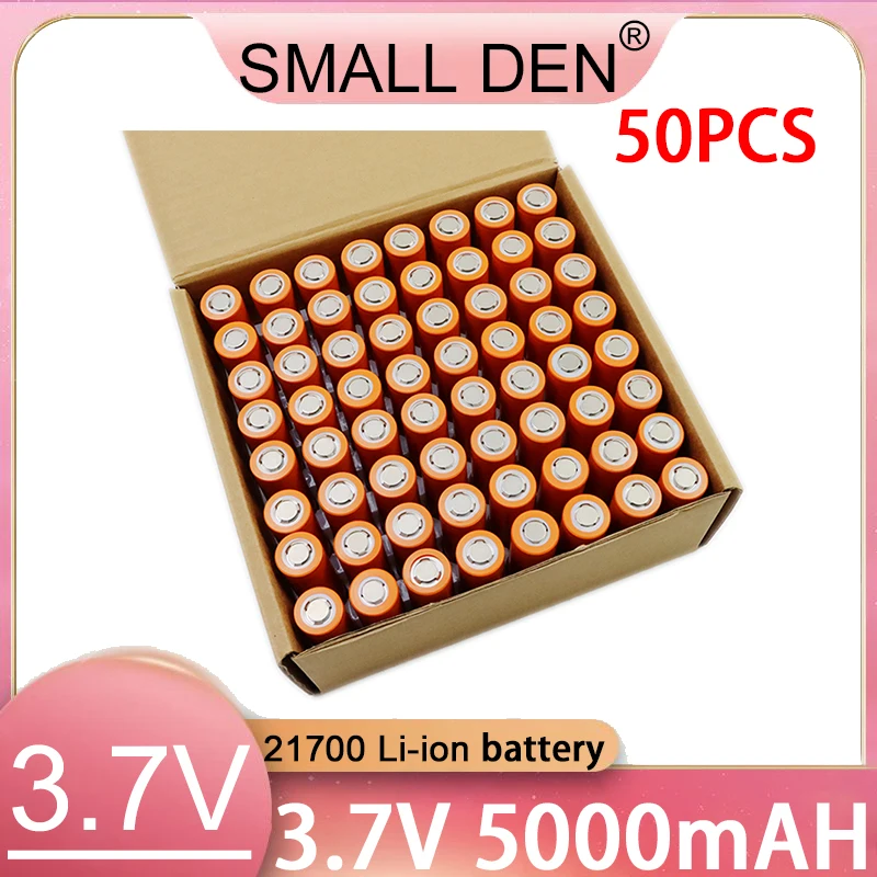 3,7 V 21700 wiederaufladbarer Akku 5000 mAh Lithium-Ionen-Akku 3C-Entladung High-Definition geeignet für LED-Taschenlampen