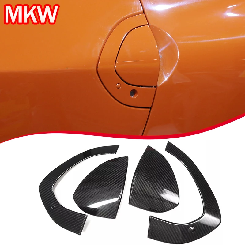 

Для Nissan Z Fairlady Z RZ34 400Z 2023 2024 настоящее углеродное волокно, внешняя боковая дверная ручка автомобиля, украшение, автомобильные аксессуары