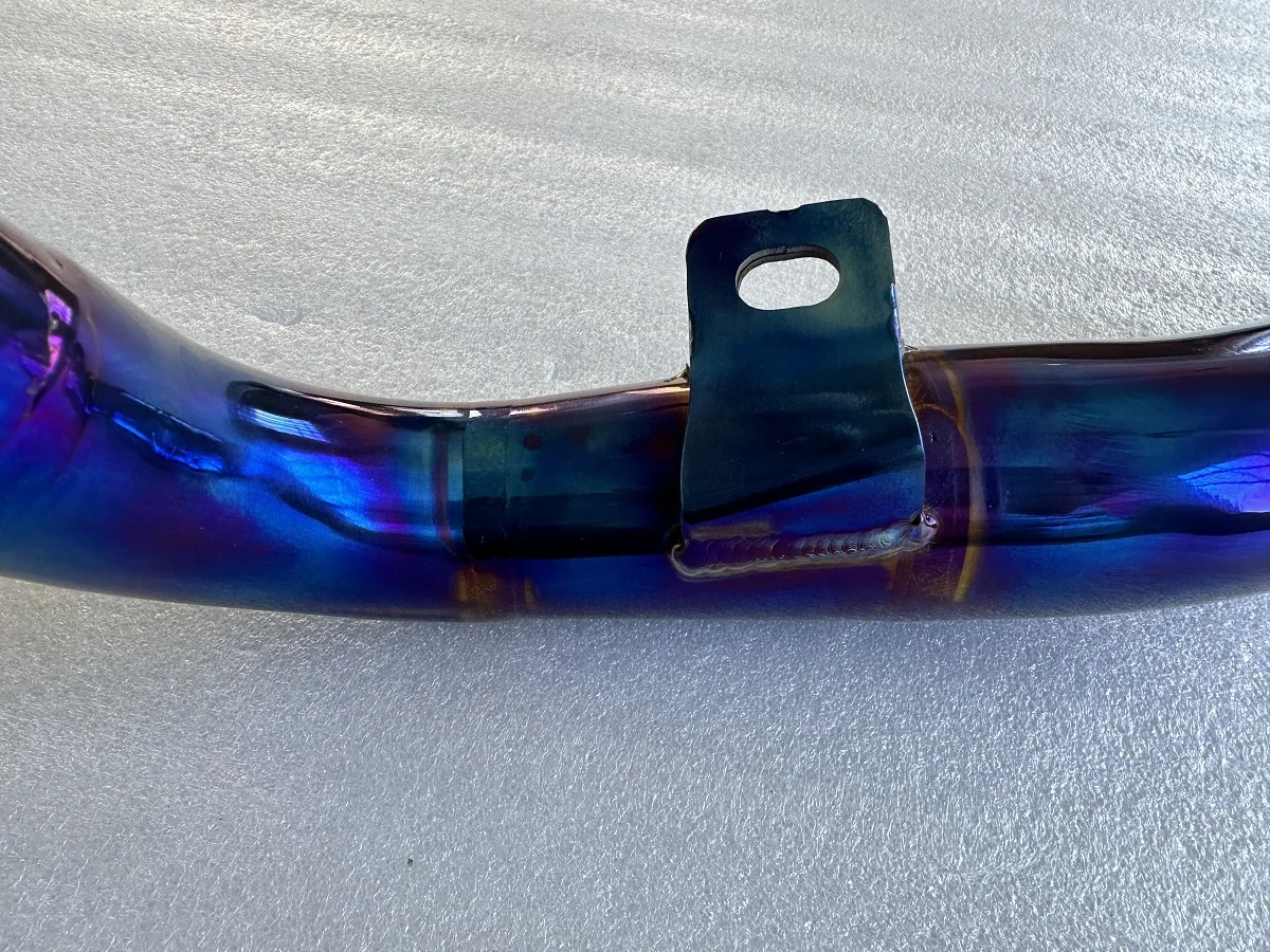 عادم أداء FBB لـ Ninja 250 Ninja300 ماسورة عادم من التيتانيوم Z250 Z300 كاتم صوت عادم رأس سهل الارتداء على أنبوب سفلي