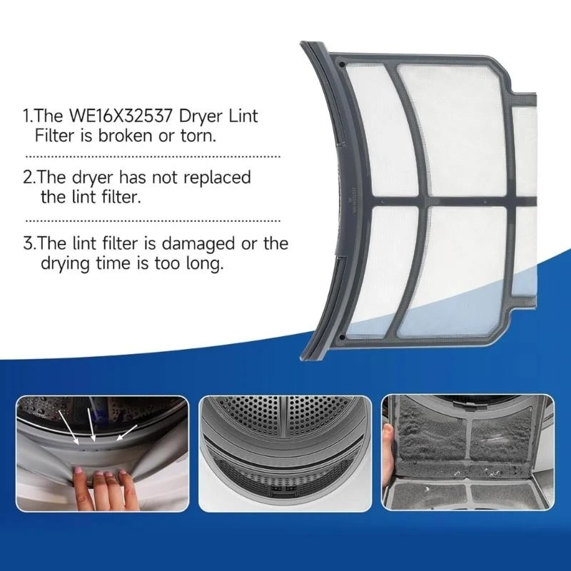 

Dryer Lint Filter Screen Replacement for GFD55ESMN0DG GFD55ESMN0WW GFD55ESMN1DG