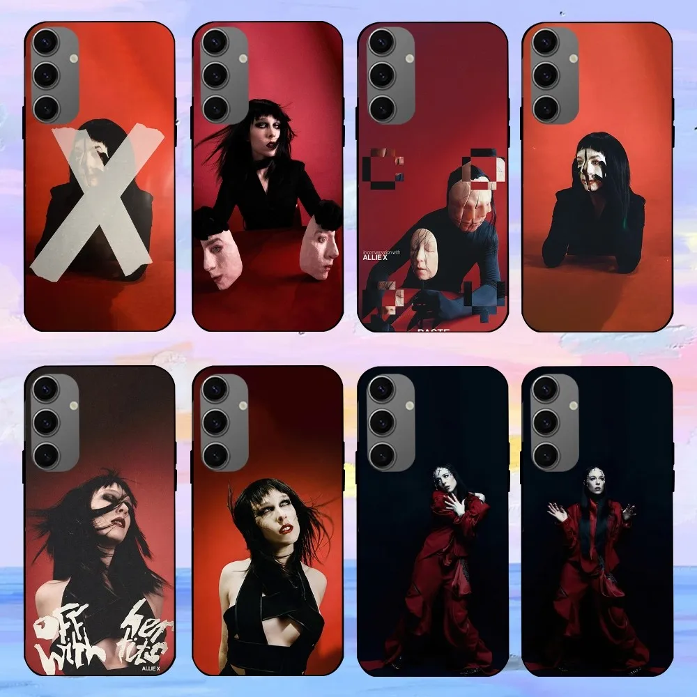 Canadian singer Allie X Girl with No Face Phone Case For Samsung Galaxy S21 S22 S23 S30 Note 10 20  Plus Lite FE ULTRA Shell