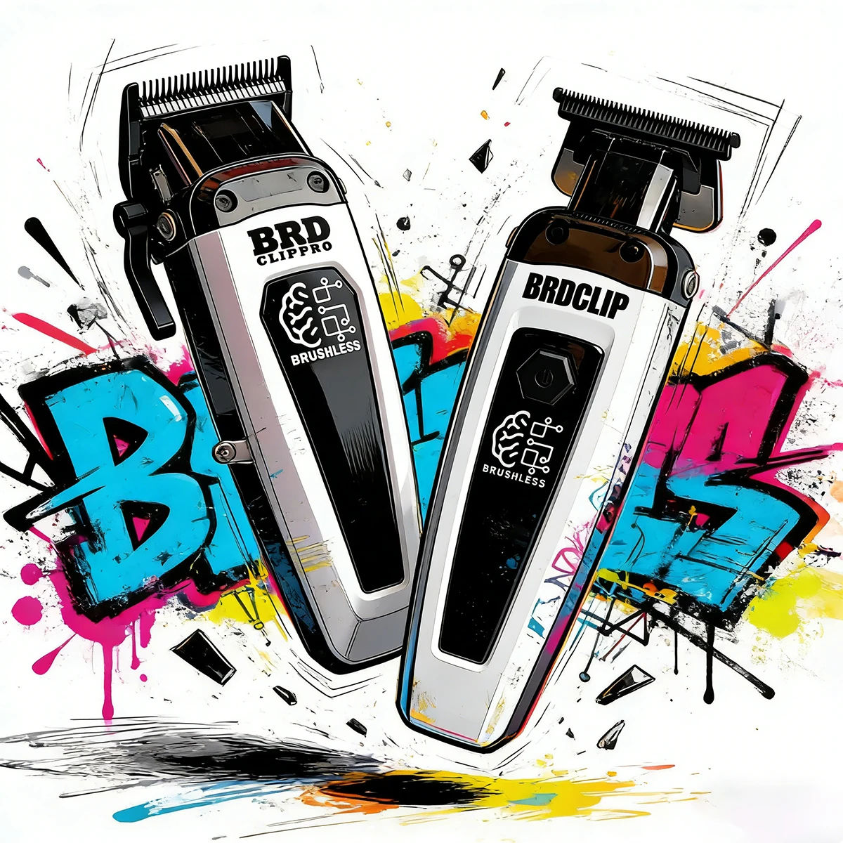 

Профессиональная машинка для стрижки волос BRDCLIP с бесщеточным мотором, съемной магнитной крышкой и 5-ступенчатой регулировкой скорости для парикмахерских и домашнего использования