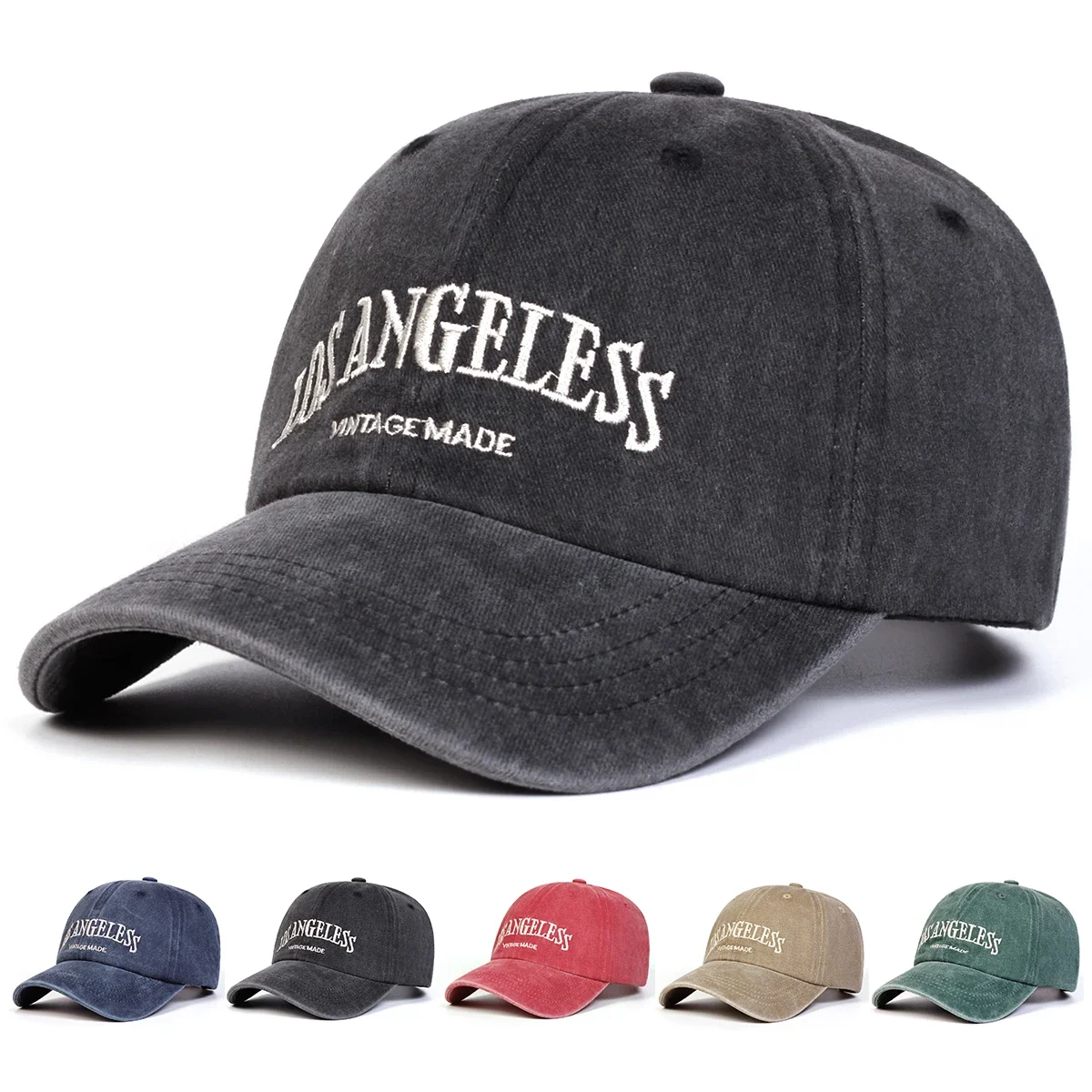 Bonés de beisebol unissex LOS ANGELESS bordados ajustáveis chapéus casuais primavera e outono chapéu protetor solar ao ar livre