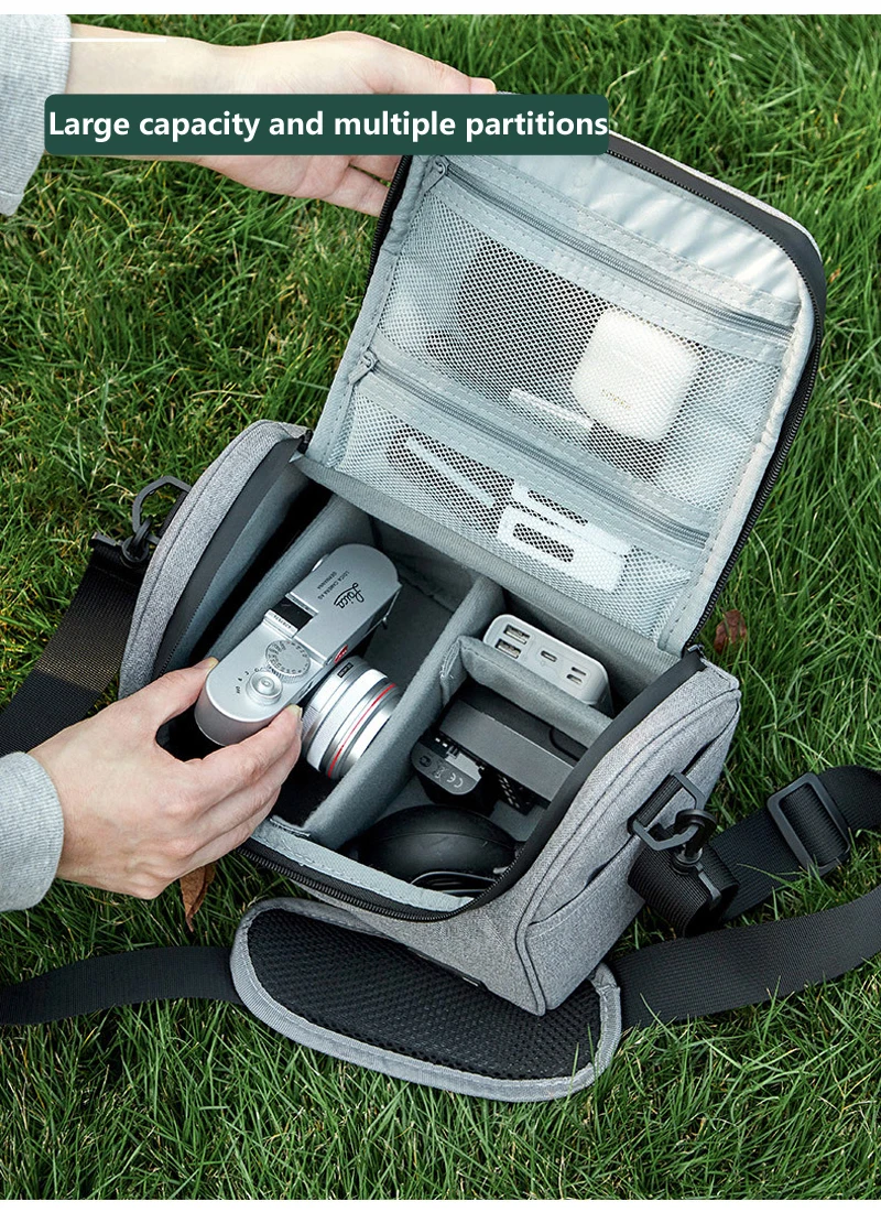 BOONA-Bolsa para cámara DSLR, funda impermeable para hombro, funda para cámara Digital de vídeo para Canon, Nikon, Sony, bolsa para lentes, funda para fotografía y fotos