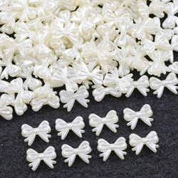 50/100Pcs Acrylic Bow Shape With Holes Loose Beads For Jewelry Making DIY Bracelets Necklaces Key Chain Handmade Craft Supplies