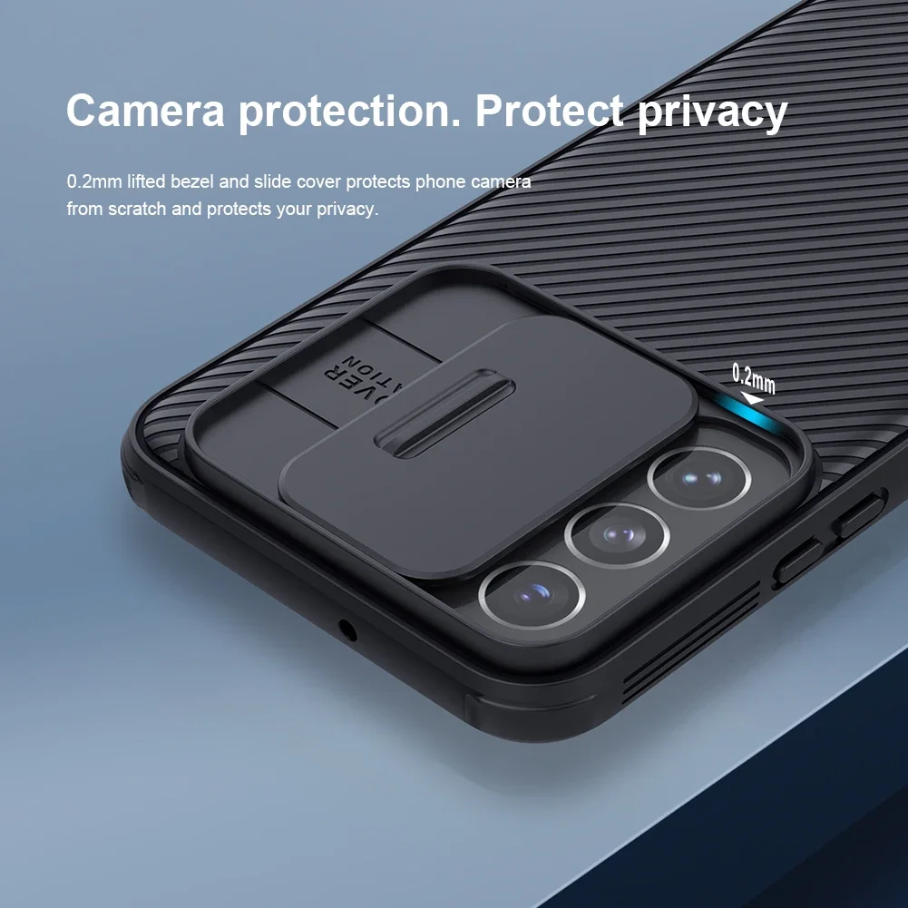 for Samsung Galaxy S22 Plus / S22+ 5G Case Camshield Slide Camera Hard PC Soft Edge Privacy Lens Protection Cover