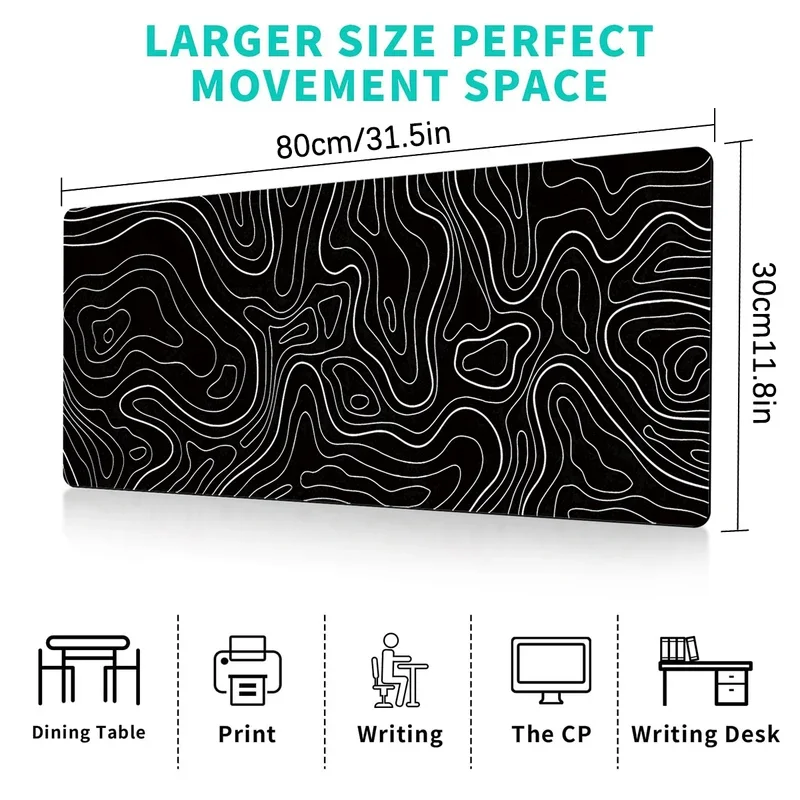 80*30cm Gamer Mousepad Gradient Color Line Mouse Pad Large Mouse Mat Natural Rubber Desk Rug PC Desk Mats Design Mousepads