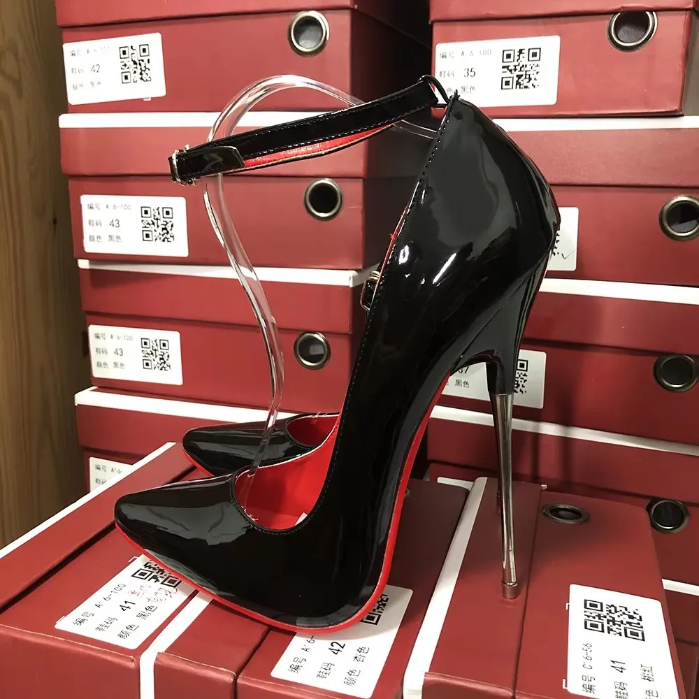 Customize Newly 16cm Extreme Metal High Heels Stilettos Sexy Women Black Red inside Pumps Party Unisex Man Shoes Crossdresser