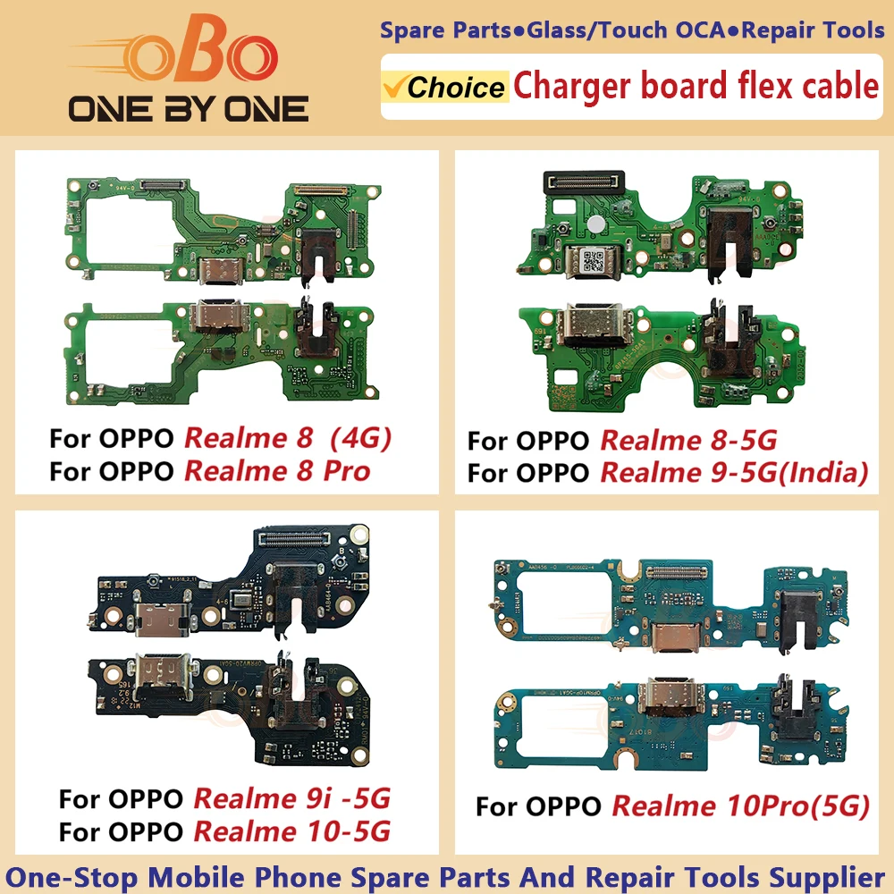 USB Charging Dock Board For Oppo Realme 8 8i 9 9i 10 Pro 4G 5G Charger Socket Port jack plug Connector Flex Cable Repair (1PC)