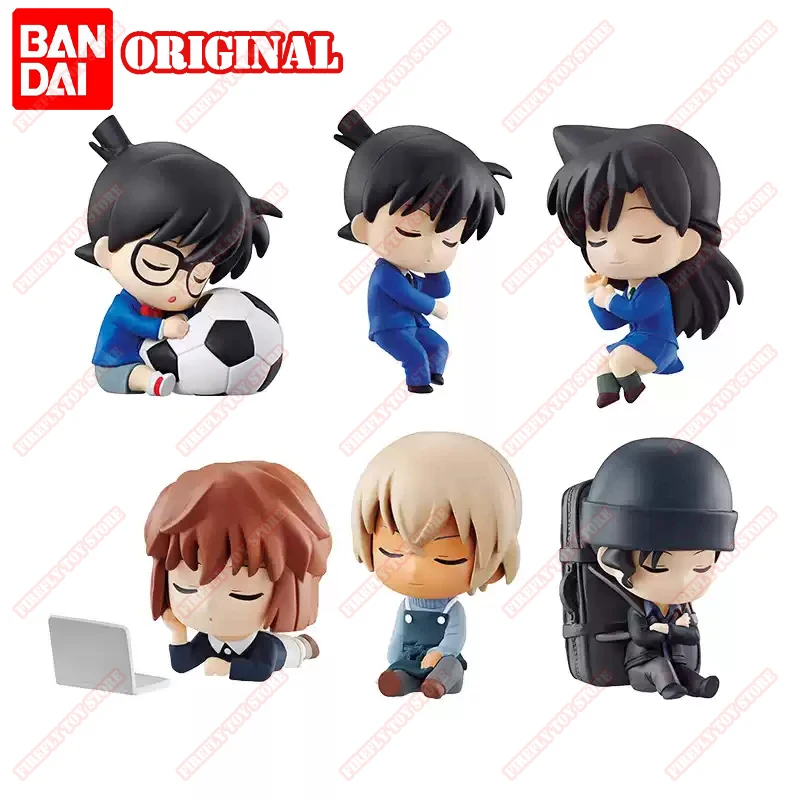 Oryginalne zabawki BANDAI z gry animacyjnej Detektywa Conana, figurki akcji anime do kolekcji, gacha do spania, losowanie.