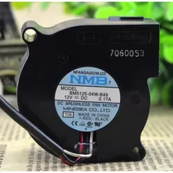 New Cooler Fan for NMB BM5125-04W-B49 12V 5CM 5025 Silent blower Cooling Fan 50×50×25mm