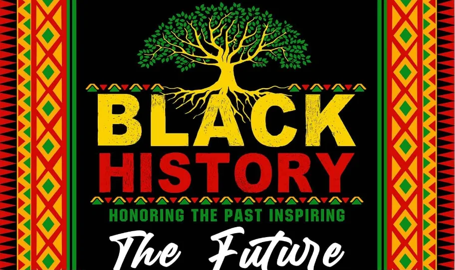 블랙 히스토리 월 배경 팬, 아프리카 아메리칸 블랙 히스토리 월 파티 배너 장식, 실내 야외 파티 벽