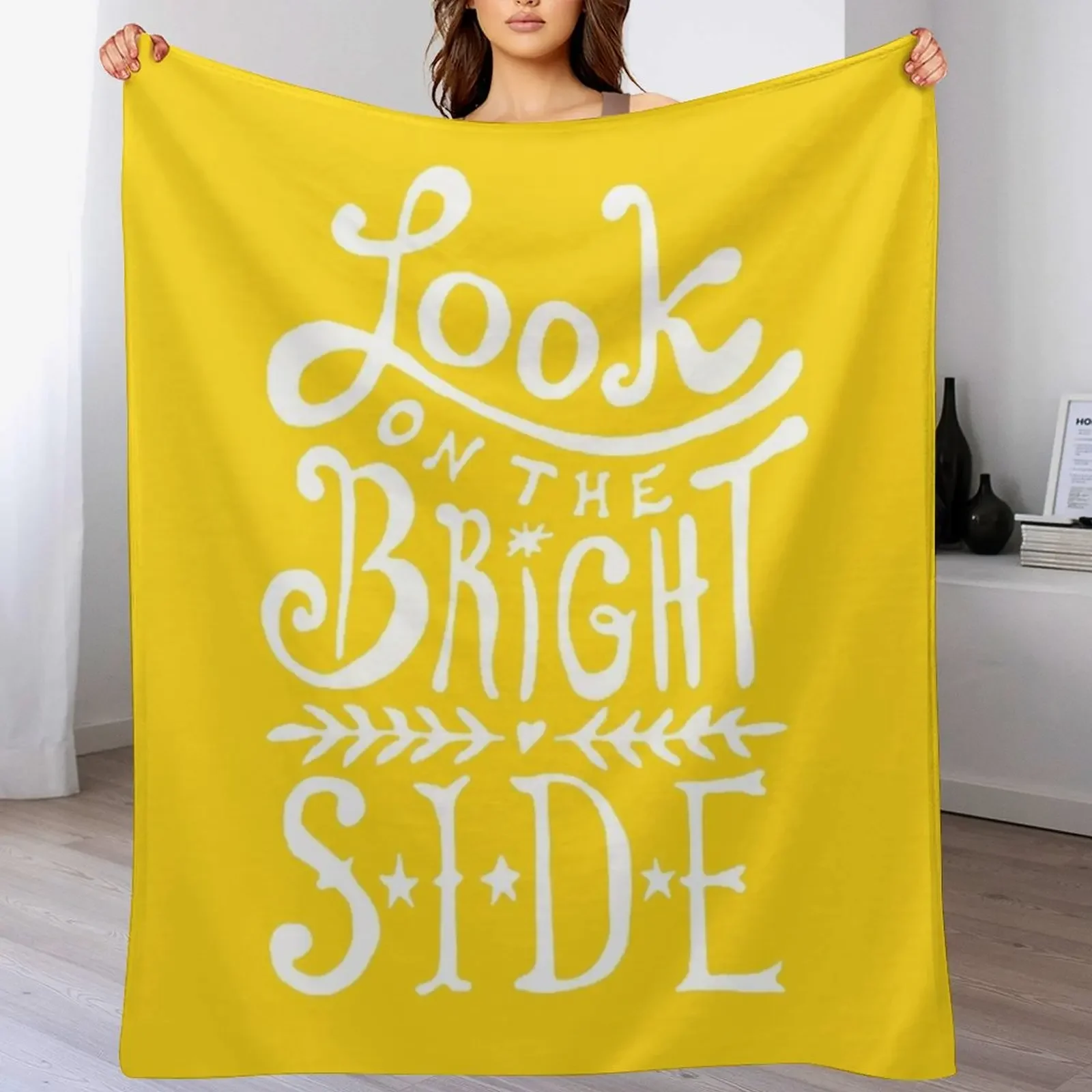 

Look On The Bright Side Throw Blanket Spring Fall Cozy Throw Blanket for Couch