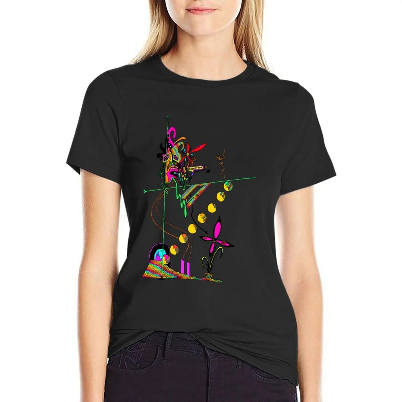 

Wildflower T-Shirt anime kawaii clothes vintage clothes black t shirts for Women