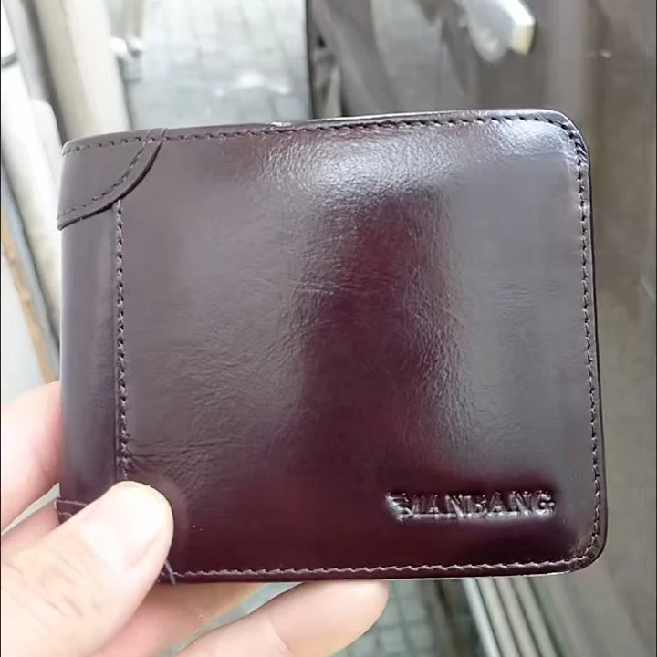 

2026 новые модные деловые мужские кошельки из коровьей кожи, короткий кошелек из натуральной кожи, мужские кошельки для наличных, клатч, повседневные кошельки для мальчиков