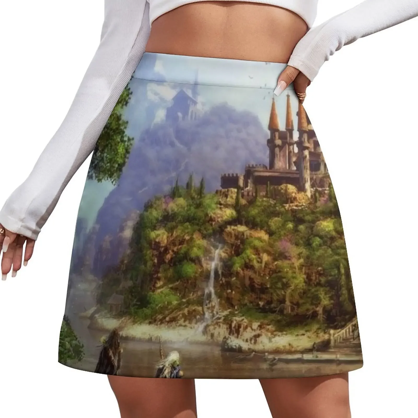 

Elves and castle Mini Skirt Female dress Miniskirt women's skirt 2026 trend dresses for prom