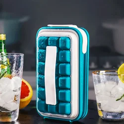Ice cube mold edible ice grid cold drink homemade ice cube water bottle storage box frozen