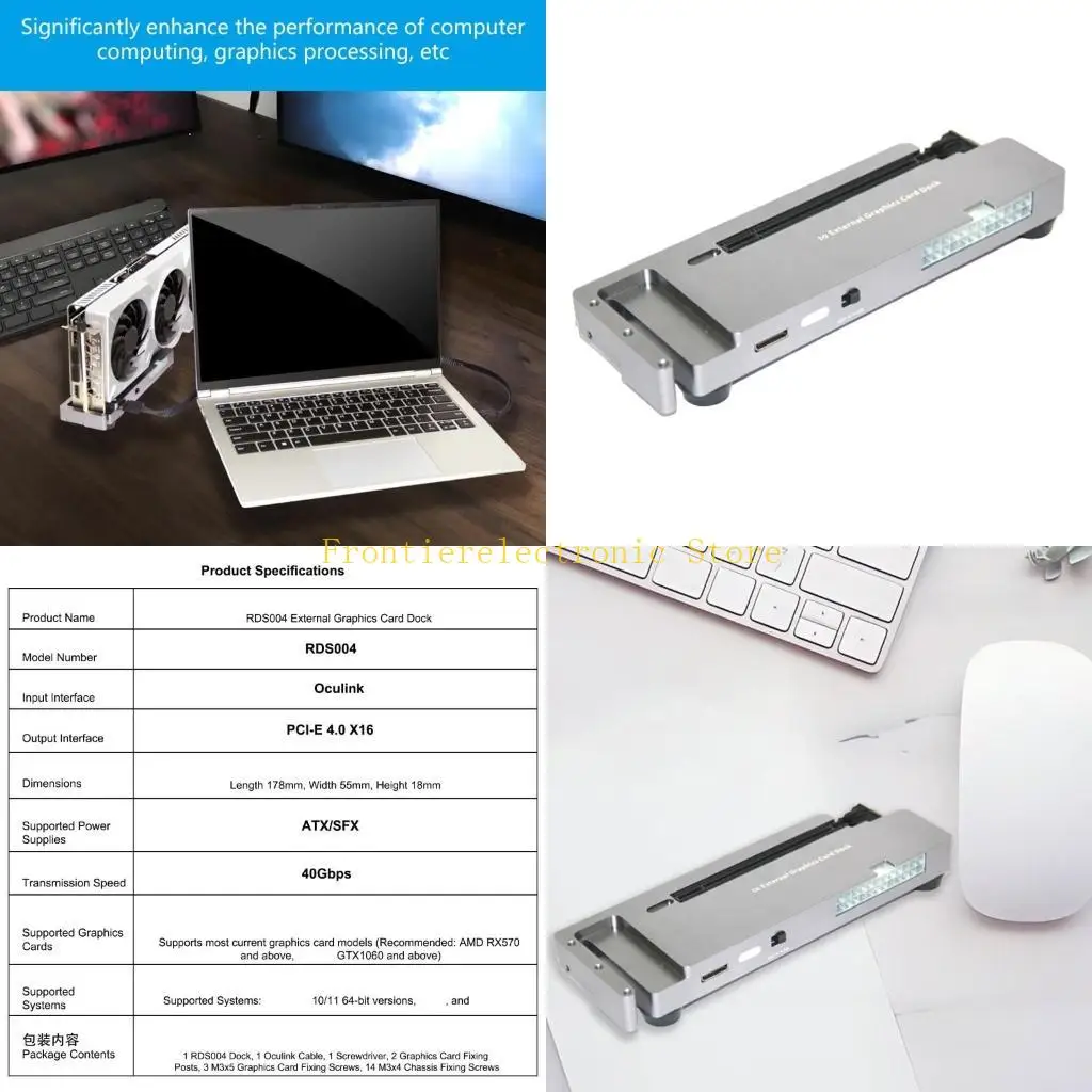 

G8DB OCU LINK External GPU Dock 40Gbps Support Reverse Power Functionality