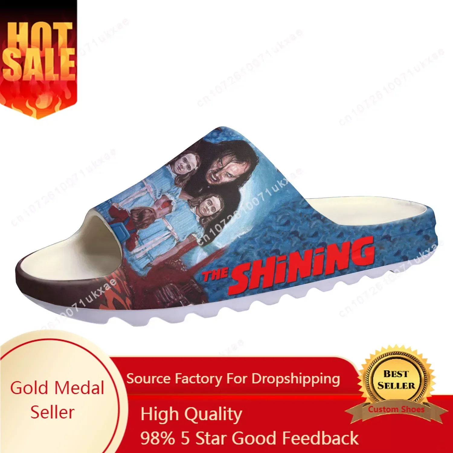 shining Movie Soft Sole Sllipers Home Clogs Jack Torrance Step On Water Shoes Mens Womens Teenager Step in Customized Sandals