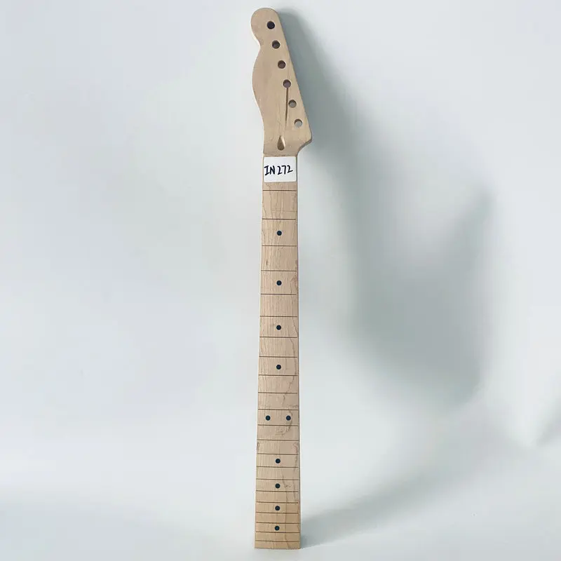 IN272 Left Hand Electric Guitar Semi Finishing Tele Guitar Neck No Frets+Paints with Wood Scar Special Sales for DIY