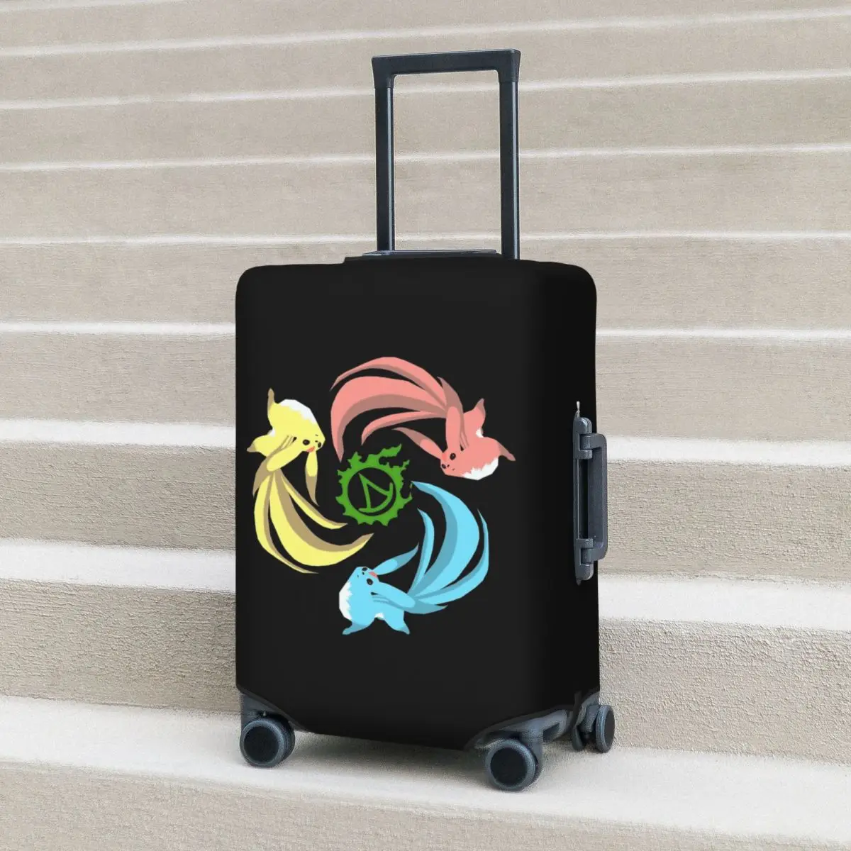 

Ffxiv Summoner-защитный чехол для чемодана Carbuncles, эластичные защитные чехлы для дорожного багажа для 18-32 дюймов