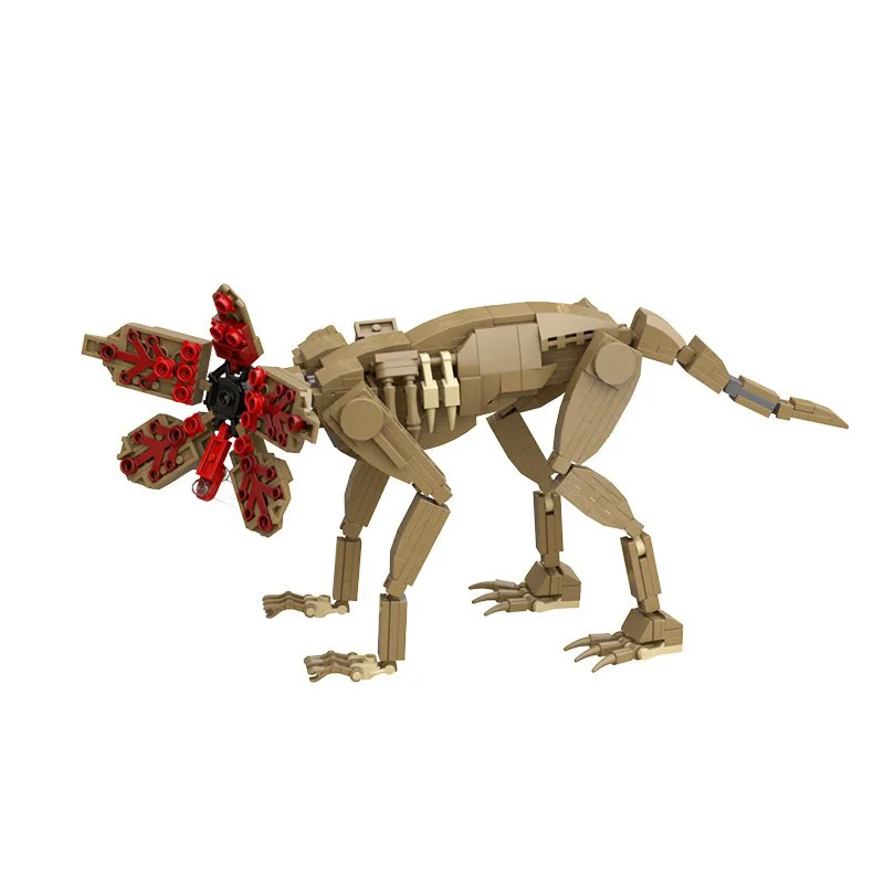 Modelo de monstruo y furgoneta de Demogorchid, bloques de construcción, figuras extrañas, rompecabezas de demonio comiendo humano, Juguetes DIY, regalos de Halloween para niños