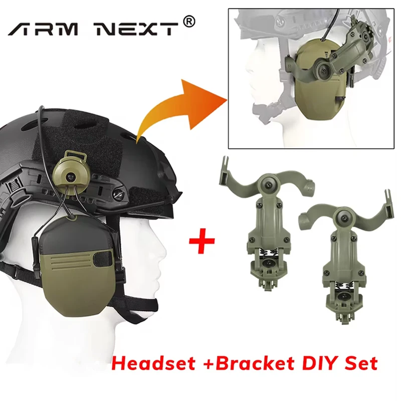 Newest Tactical Headset Hunting Shooting Noise Cancelling Headphones for FAST Helmet Wendy M-LOK ARC Headset