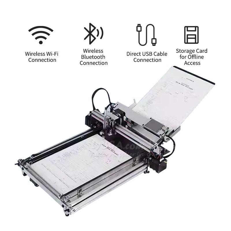 LY NEW A3 Size Professional Assembled Auto Paper Feeding Drawbot Pen Writing Drawing Robot Machine Lettering Corexy Normal Frame