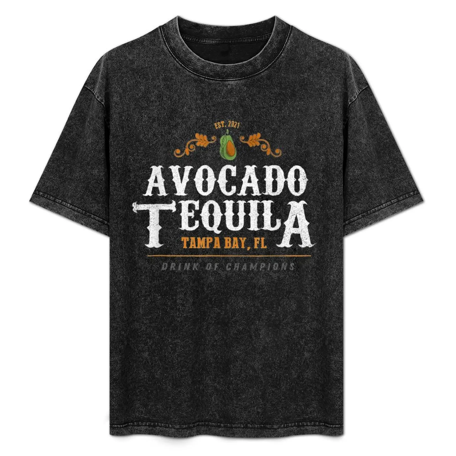 

Avocado Tequila T-Shirt man t shirts cotton anime t shirts for man t shirts cotton 100% cotton tshirt 100% T-Shirt