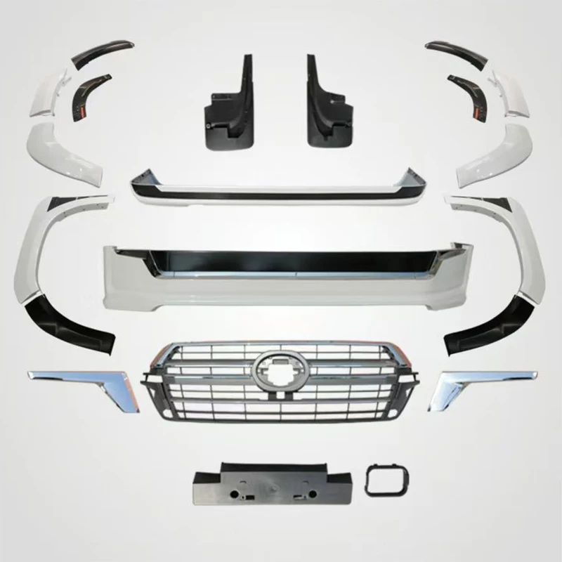New Full Body Kit for LC300 Including Headlights/Bumper/Spoiler/Grille Plastic+ABS Material Easy Installation