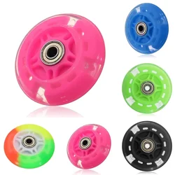 1 *Flash Wheel Mute Wheel For Micro Scooter Flashing Light Car Toy Wheel Pink/Blue/Black/Green Skateboard Parts Accessories