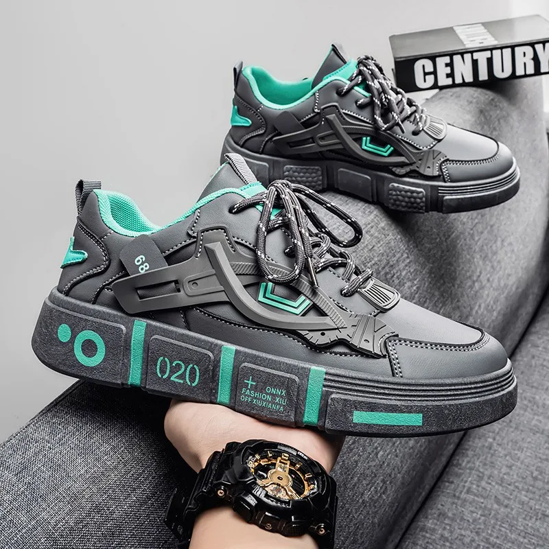 

Мужские модные кеды для скейтбординга весна 2026 | Универсальные кроссовки на платформе с оригинальным дизайном | Повседневные спортивные кроссовки для студентов