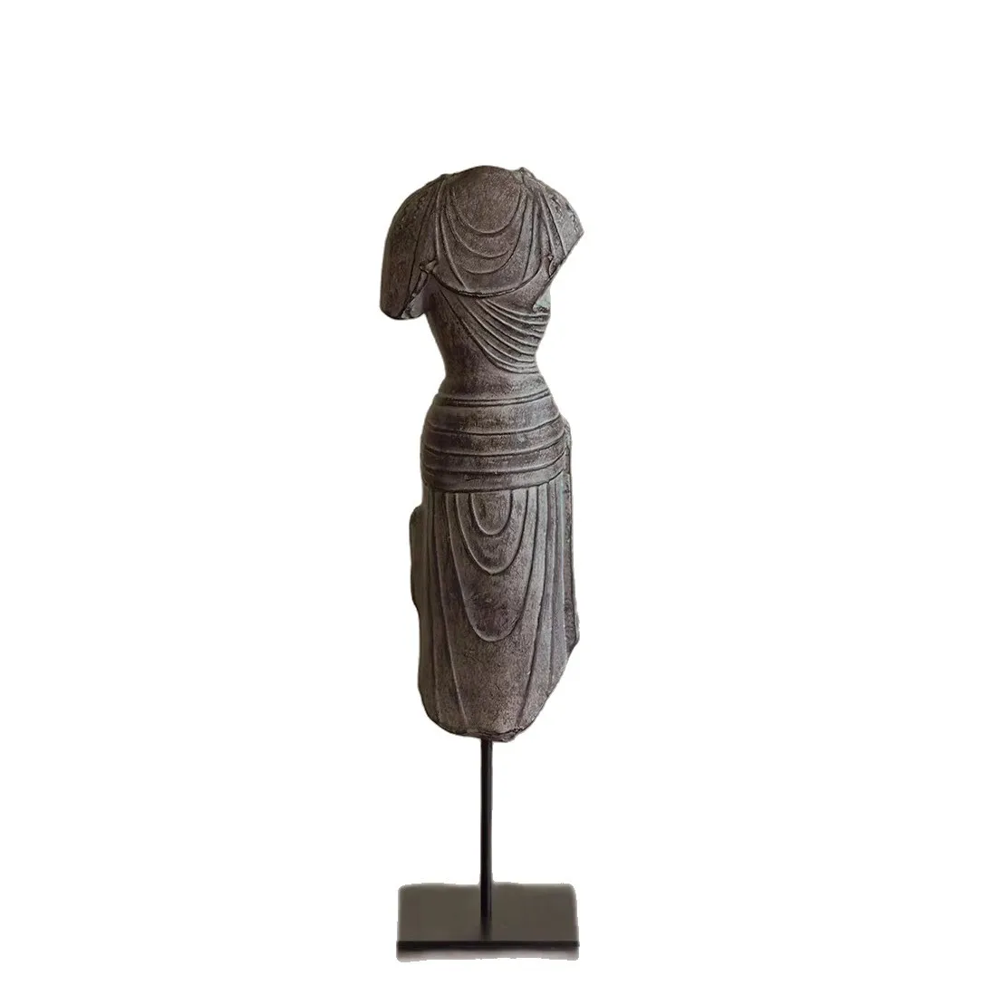 Art Vintage Oriental Venus Broken‑Body Buddha Resin Sculpture Desktop Ornament for Entryway Wine Cabinet Office Home Decoration
