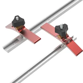 Allsome 120-300mm 木柄導軌夾,帶螺桿式臂,適用於木工 MFT 工作台和切割軌道 10 最佳銷售 T型軌道夾具 - №4