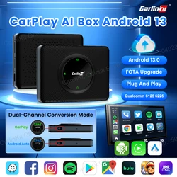 CarlinKit Smart TV Box Android 13  8GB+128GB CarPlay Ai Box Wireless Android Auto & CarPlay Adapter Online Video Play For IPTV