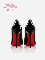 Black Women's Elegant High Heels Red Shiny Bottoms Luxury Brand Women Heels 2025 Trend Pointed Toe Sexy Party Pumps Shoes Women - Image 3