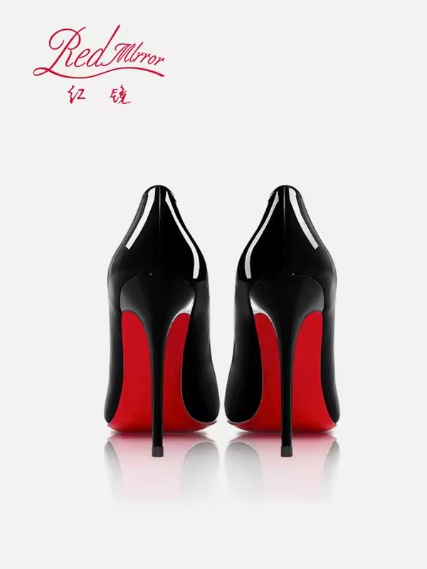 Black Women's elegant high heels Red Shiny Bottoms Luxury Brand Women heels 2025 trend Pointed Toe Sexy Party Pumps shoes Women - Image 3