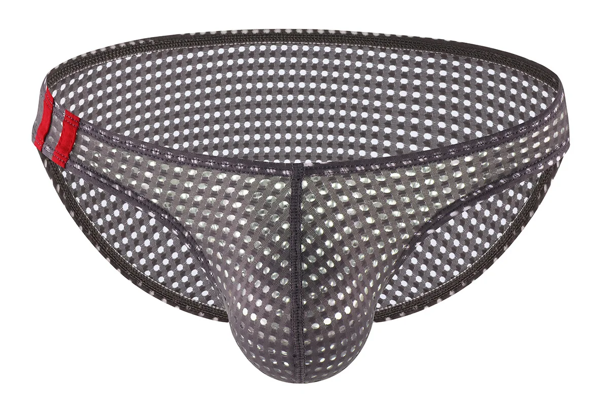Men's Bulge Briefs Mesh Breathable Briefs See-Through Net Gays Erotic Low-Rise U Pouch Fashion High Fork Underwear Daily Panties