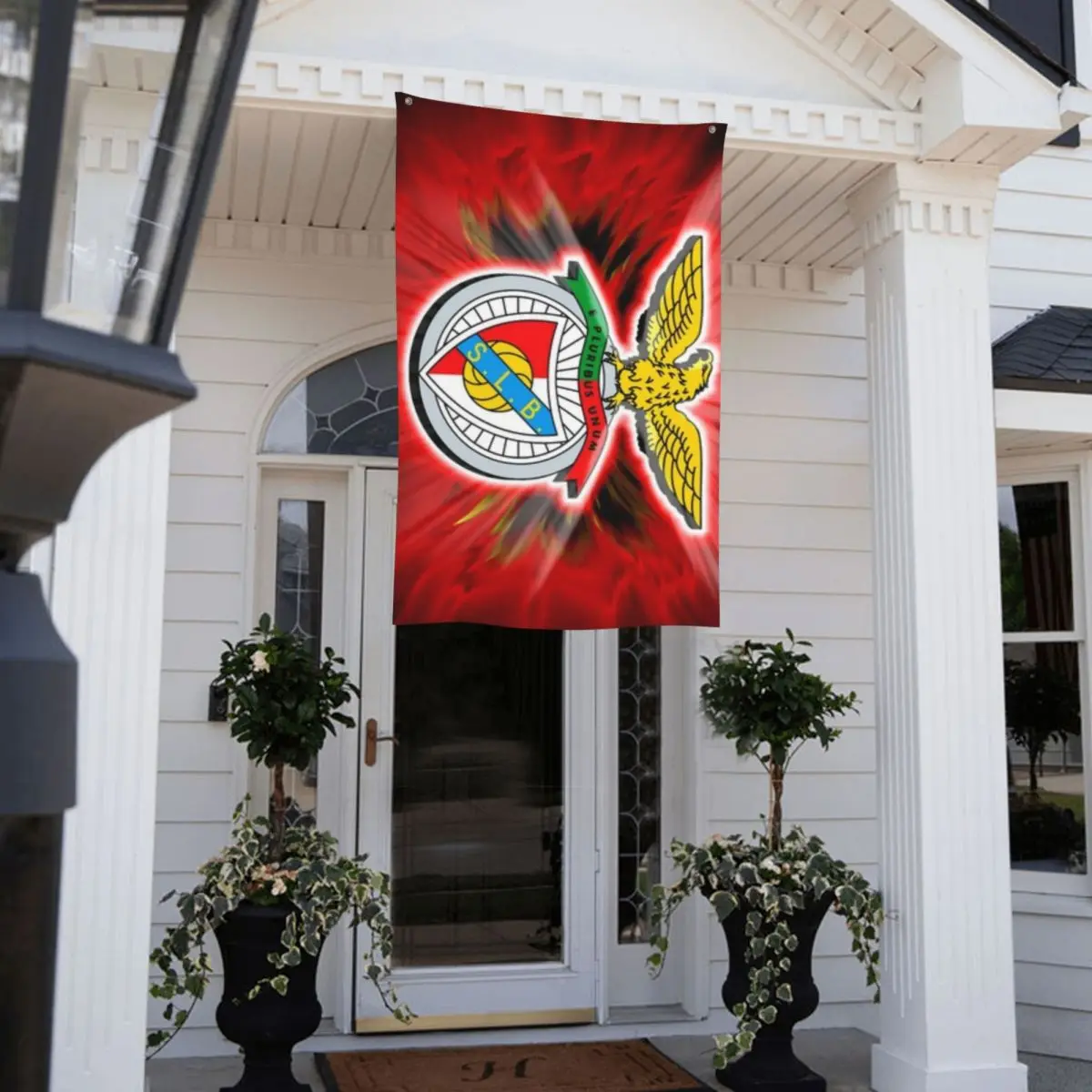 Sl Benfica Outdoor Decorative Flags Party Sun-Resistant Rain-Resistant Wrinkle-Resistant Not Easy To Fade Quick Dry Home Decor