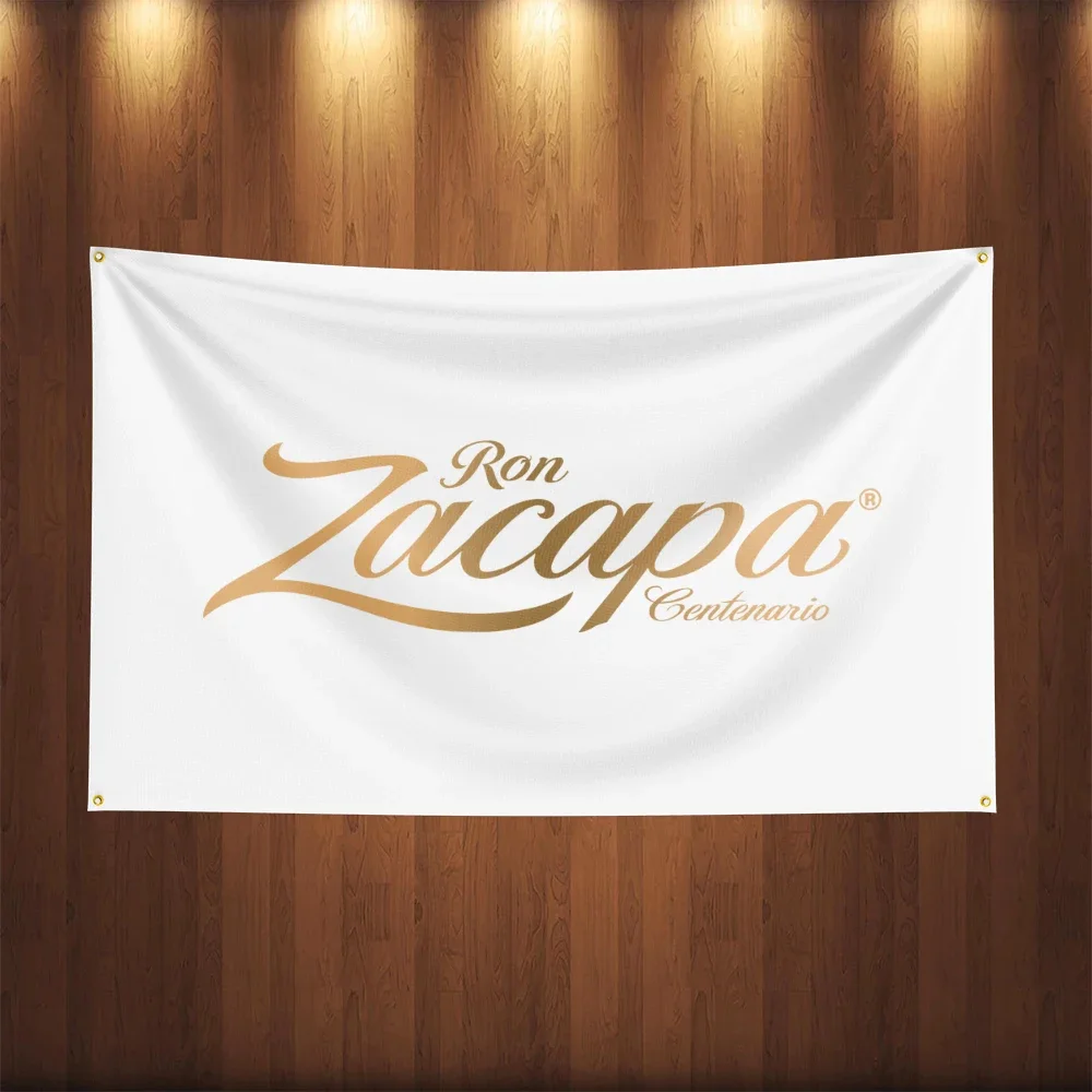 Bandera de ron R-Ron Zacapas de 3x5 pies, pancarta de vino con Alcohol impresa de poliéster para decoración, bebida, bandera de cerveza de ron