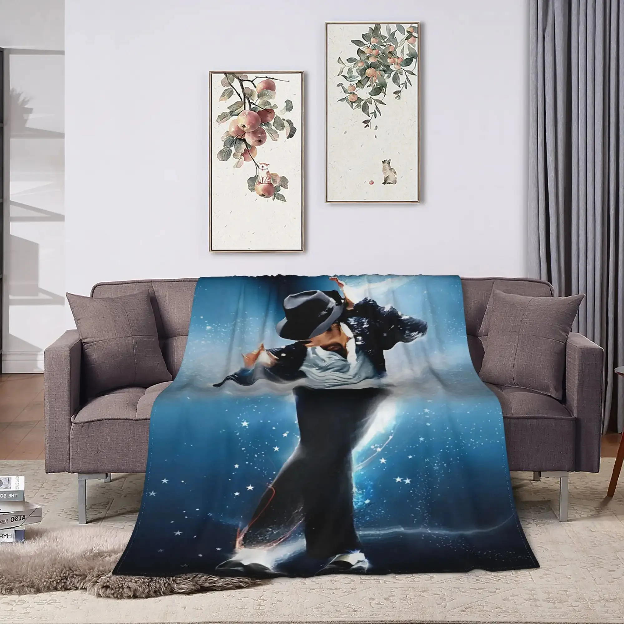Personalized Custom Flannel Blanket Customized Photo Custom Idol Blanket Soft For Beds Sofas Camping Gift Blanket For Family