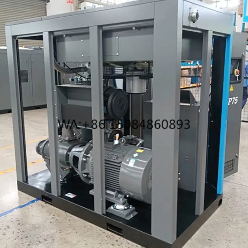 Compresor de Aire Certificado IE5 de 335 HP, Compresor de Aire de Tornillo de Frecuencia Variable con Imán Permanente de 250 kW, Compresor de Aire Industrial de 8 bar4