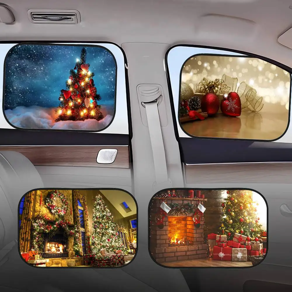 

C-Christ-mas солнцезащитные козырьки для боковых окон, автомобильная электростатическая пленка, солнцезащитные козырьки для боковых окон, лобовое стекло, солнцезащитный козырек для детей