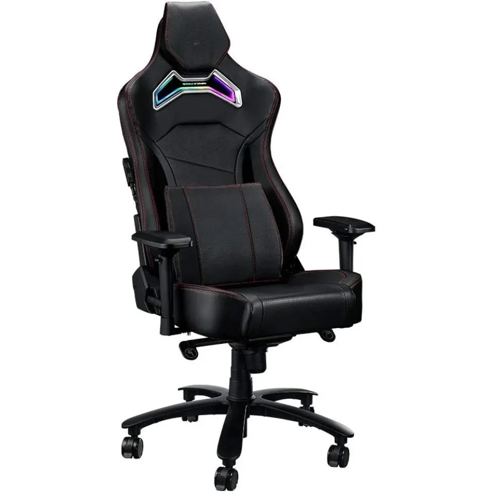 Chariot RGB Gaming Chair (Memory Foam Lumbar Support, 4D Adjustable Armrest,Reclining Backrest, Breathable Leatherette Material