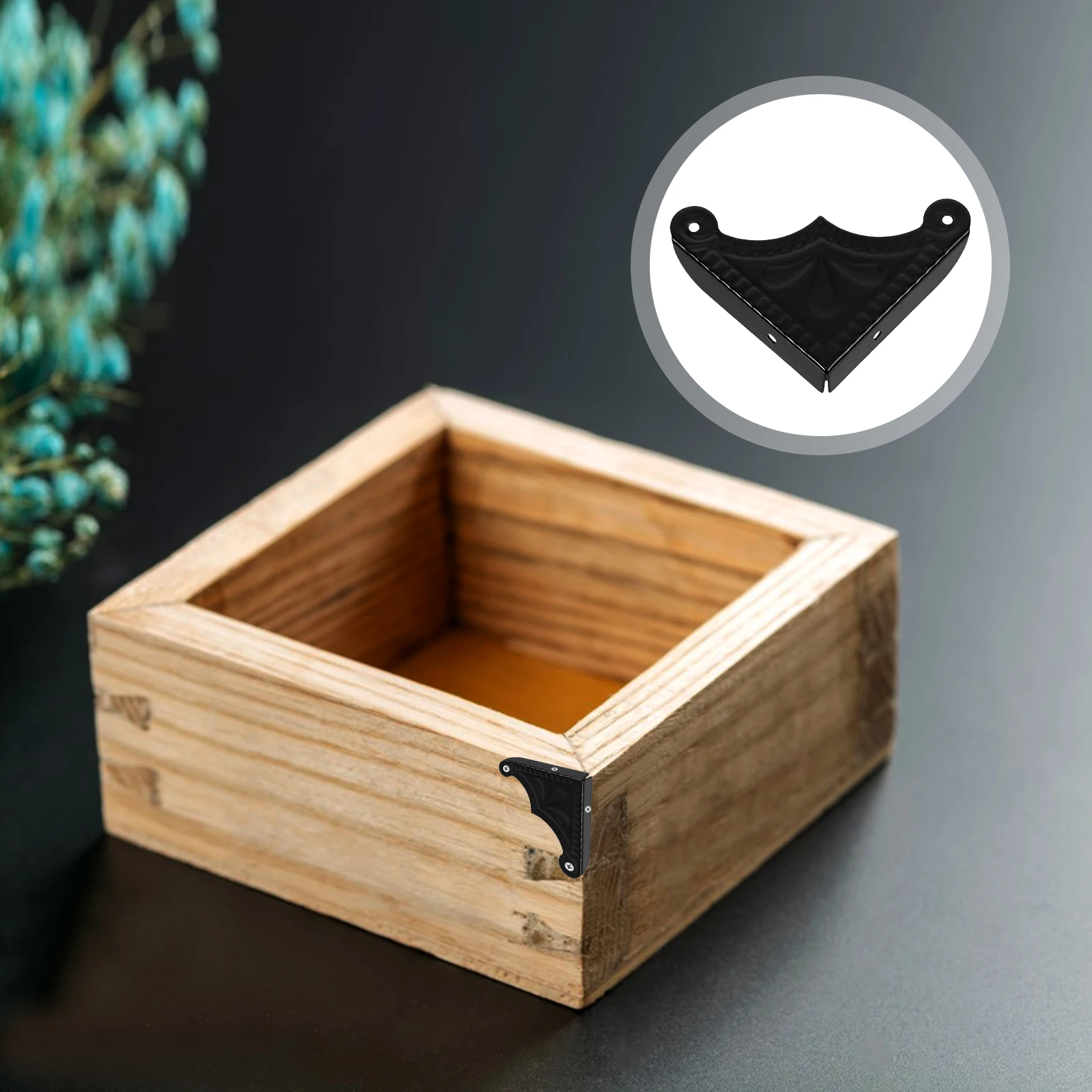 

20pcs Vintage Metal Corner Protectors For Wooden Boxes Jewelry Furniture Decorative Box Corners Protective Edge Guards Transport